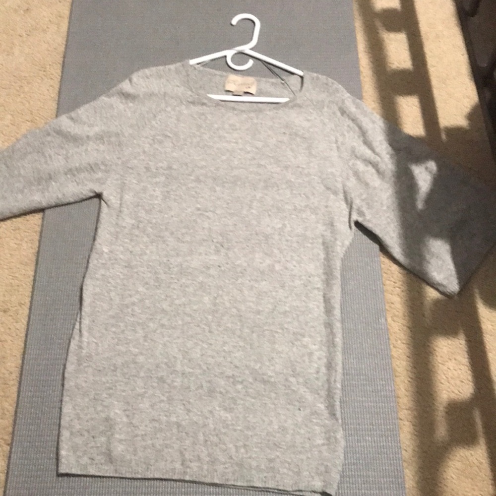 Gray long sleeve winter dress